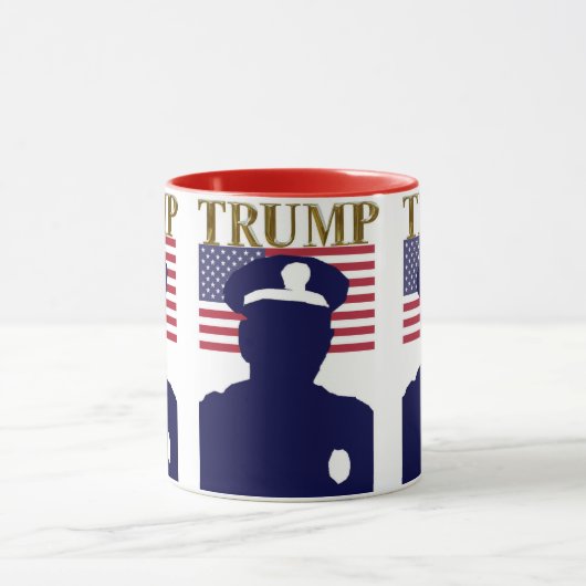 トランプの警察 マグカップ (中央)