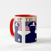 トランプの警察 マグカップ (正面左)