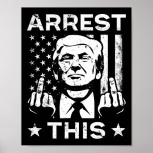 トランプの逮捕この指2024選挙 ポスター