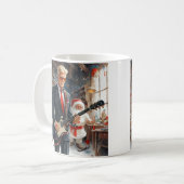 トランプの遊エレキギターSANTA CLAUSワークショップ コーヒーマグカップ (正面左)