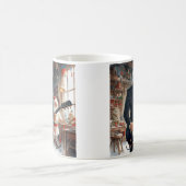 トランプの遊エレキギターSANTA CLAUSワークショップ コーヒーマグカップ (中央)