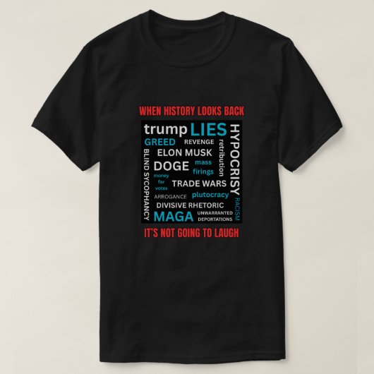 トランプの遺産 Tシャツ (デザイン正面)