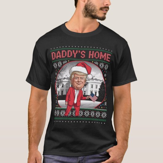 トランプの醜いクリスマスセータークリスマス Tシャツ (正面)