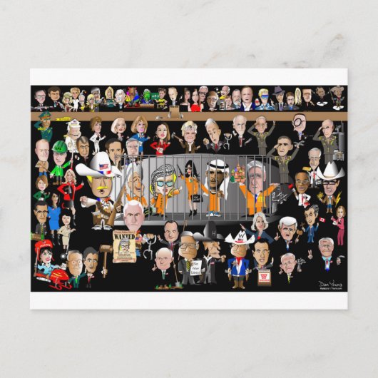 トランプの長所と短所 ポストカード (正面)