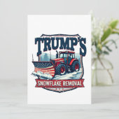 トランプの雪玉除去サービス 就任日 招待状 (スタンド正面)