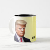 トランプの非公式マグカップが私を踏まない ツートーンマグカップ (正面左)
