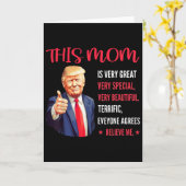 トランプの面白い名言 母の日 このお母さんはとてもG カード (黄色い花)