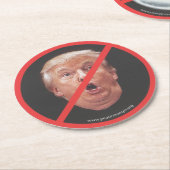 トランプの顔 ペーパーコースター (アングル)