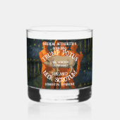 トランプの首の陰嚢が妊娠していることを確認 ウイスキーグラス (裏面)