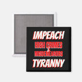 トランプの高犯罪を妨害する軽犯罪暴政Imp マグネット (正面/裏面)