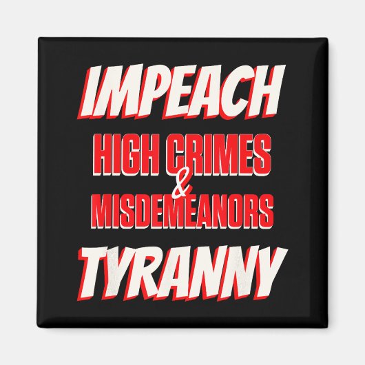 トランプの高犯罪を妨害する軽犯罪暴政Imp マグネット (正面)