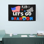 トランプの髪でブランドンを行こう 横断幕 (トレードショー)