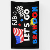 トランプの髪でブランドンを行こう 横断幕 (縦)