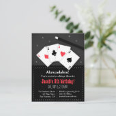 トランプの魔法のパーティの招待状 招待状 (スタンド正面)