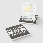 トランプの黒人 ストーンコースター (横)