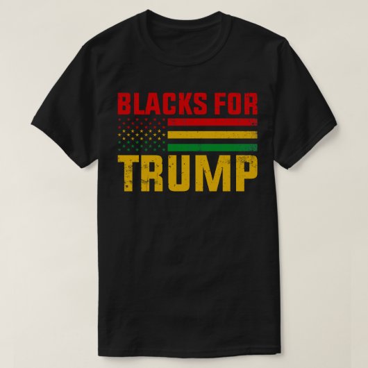 トランプの黒人 Tシャツ (デザイン正面)