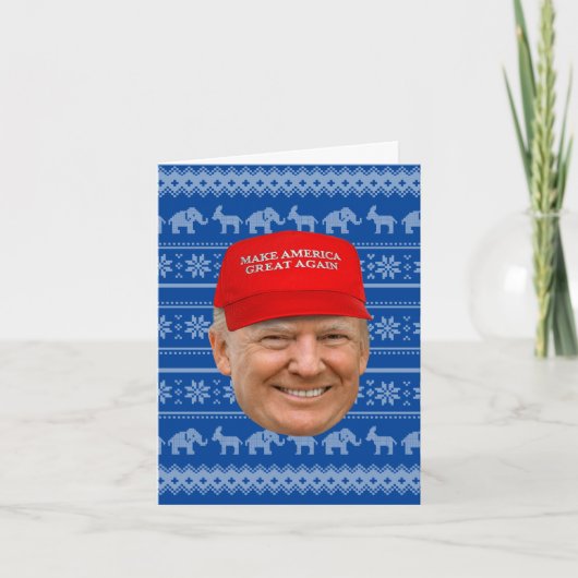 トランプのMAGAクリスマス カード (正面)