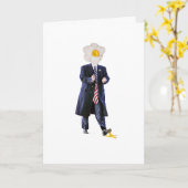 トランプのNo Wallflowerカスタマイズ可能な誕生日カード カード (黄色い花)