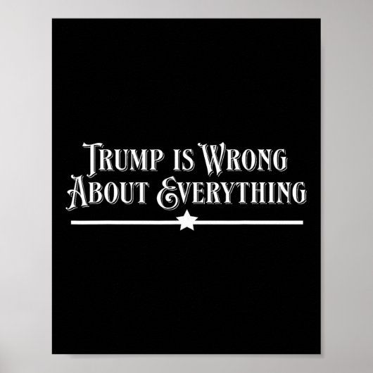 トランプはあらゆる点で間違っている ポスター (正面)