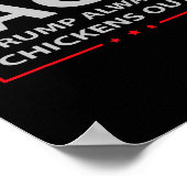 トランプはいつもタコス取引で逃げる面白いミーム4 ポスター (角)