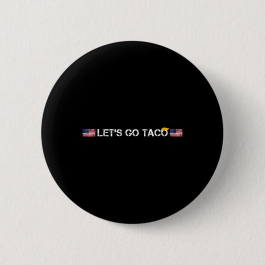 トランプはいつも臆するタコおかしいレッツゴータコ 缶バッジ (正面)