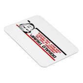 トランプはお金の額を証明し買ていない マグネット (右側)