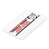 トランプはお金の額を証明し買ていない マグネット (左側)