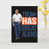 トランプはすばらしいジーンズを持っている 2 カード (黄色い花)