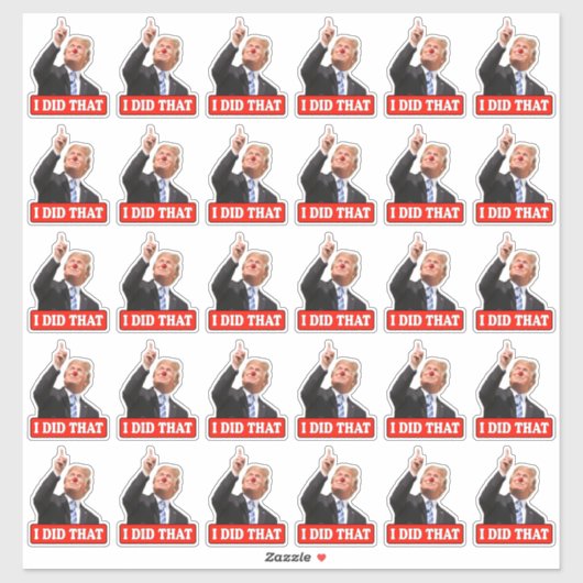 トランプはそのおもしろいアンチトランプ30枚をやった シール (シート)