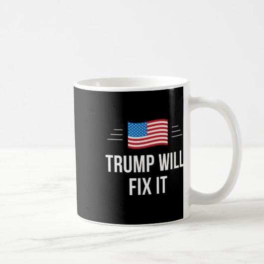 トランプはそれを修正する –  コーヒーマグカップ (右)