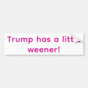 トランプはちっぽいおちんちん バンパーステッカー