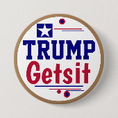 トランプはわかってる！あなたも声を上げよう！ 缶バッジ (正面)