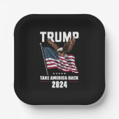 トランプはアメリカを取り戻す2024 ペーパープレート (正面)