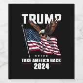トランプはアメリカを取り戻す2024 ワインラベル (シングルラベル)
