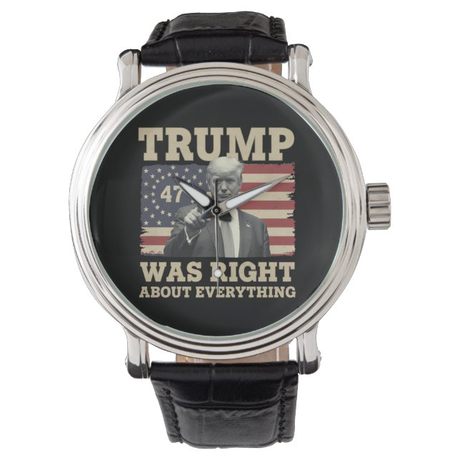 トランプはアメリカ全てについて正しかった 腕時計 (正面)
