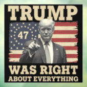 トランプはアメリカ合衆国のすべてについて正しかった ウィンドウサイン (シート3)