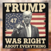 トランプはアメリカ合衆国のすべてについて正しかった ウィンドウサイン (シート2)