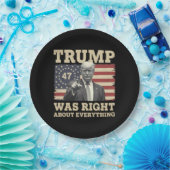 トランプはアメリカ合衆国のすべてについて正しかった ペーパープレート (パーティー)