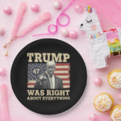 トランプはアメリカ合衆国のすべてについて正しかった ペーパープレート (パーティー)