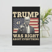 トランプはアメリカ合衆国のすべてについて正しかった 招待状 (スタンド正面)