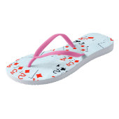 トランプはエースから五まで。 ビーチサンダル (アングル)