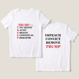 トランプはクリープ捕食者の詐欺師の両面 トライブレンドＴシャツ