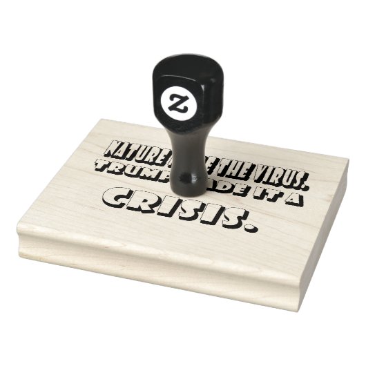 トランプはコロナウイルスを危機的な白文字にした ラバースタンプ (スタンプ)