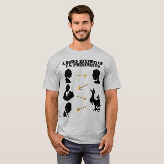 トランプはジャッカスとして：米国の大統領の短い歴史 Tシャツ (正面フル)