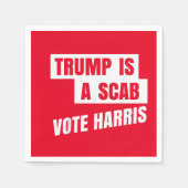 トランプはスカブトランプのスカブだ スタンダードカクテルナプキン (正面)