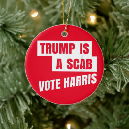 トランプはスカブトランプのスカブだ セラミックオーナメント