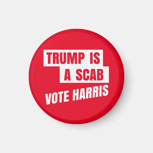 トランプはスカブトランプのスカブだ マグネット (正面)