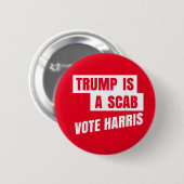 トランプはスカブトランプのスカブだ 缶バッジ (正面&裏面)