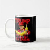 トランプはナナおもしろいミーム コーヒーマグカップ (左)