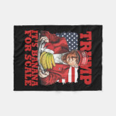 トランプはナナ(スケール用)スターシップおもしろいトランプP フリースブランケット (正面(横))